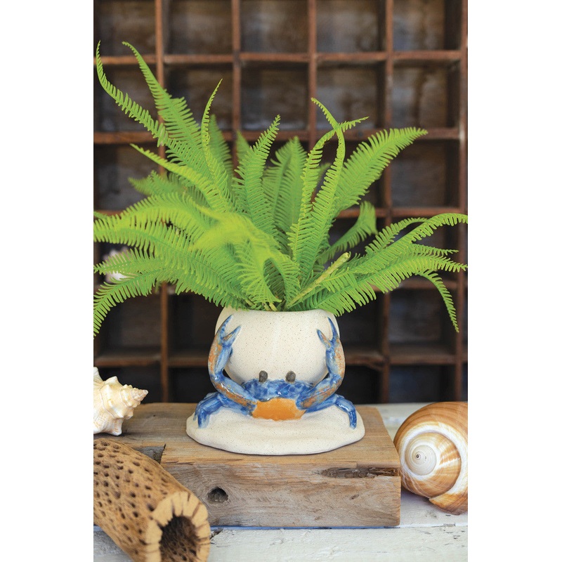 Ceramic Crab Planter (Min 2) By Kalalou