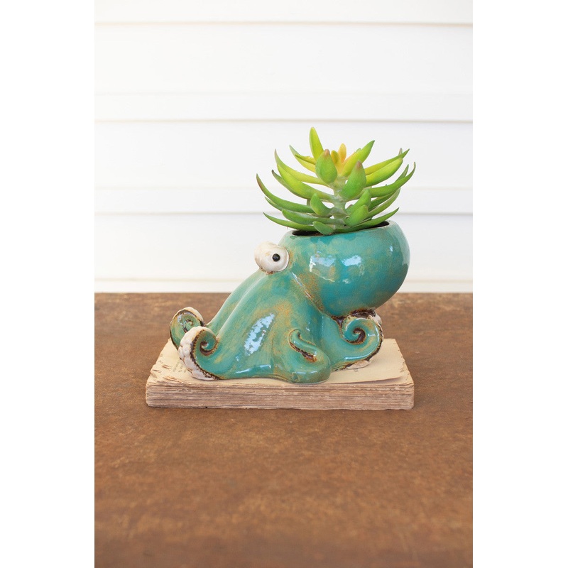 Ceramic Octopus Planter (Min 2) By Kalalou