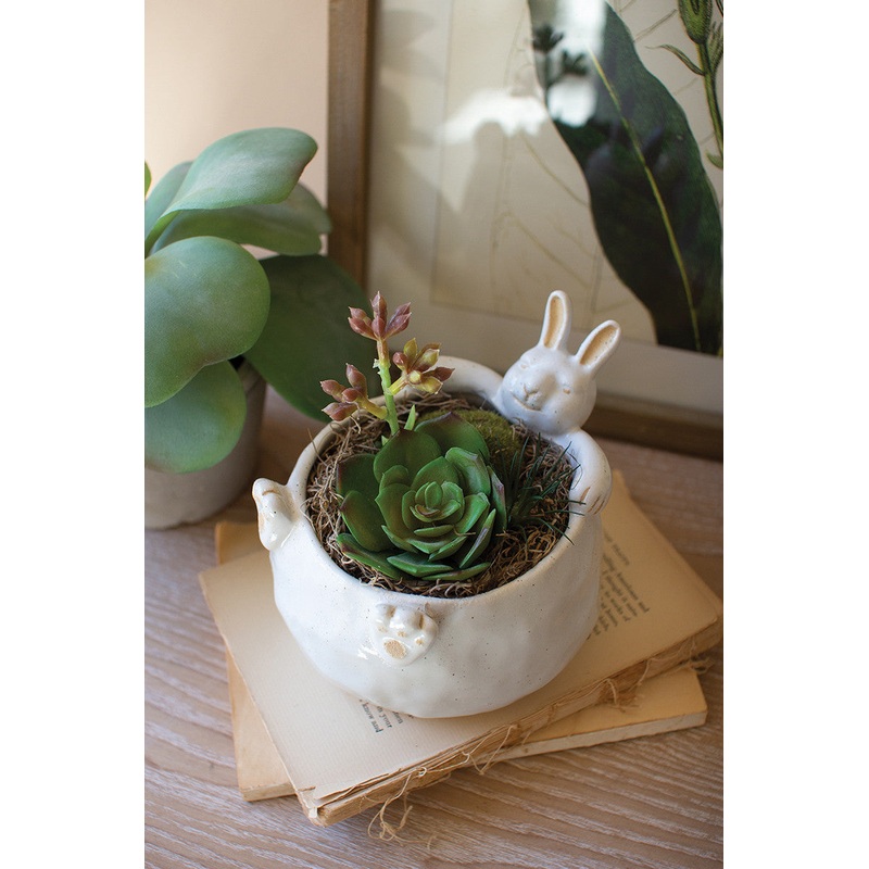 Ceramic Rabbit Vessel (Min 4) By Kalalou