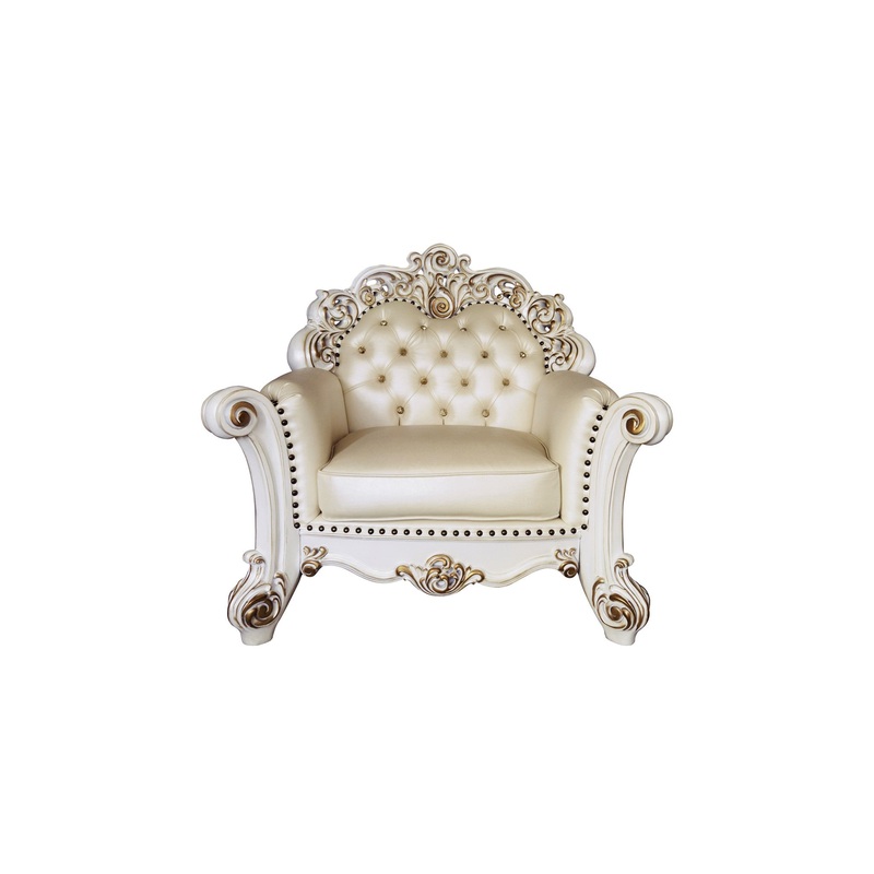 Antique Pearl Armchair By Homeroots