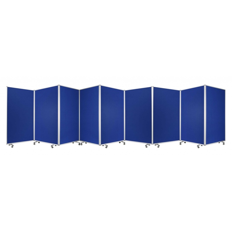 Blue, Metal, 9 Panel, Screen By Homeroots
