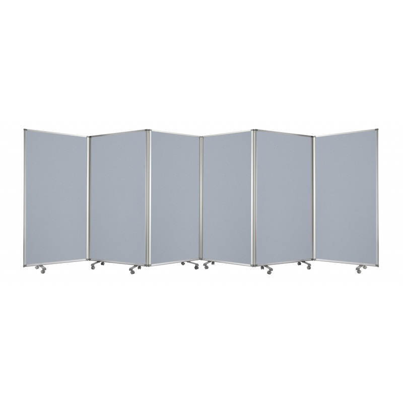 Metal Grey 6 Panel Screen By Homeroots