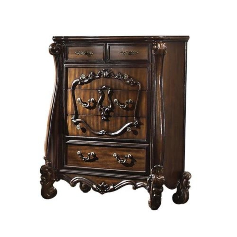 Solid Wood Six Drawer Chest By Homeroots