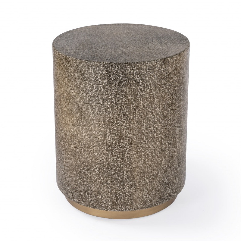 24" Gold Manufactured Wood Rectangular End Table By Homeroots