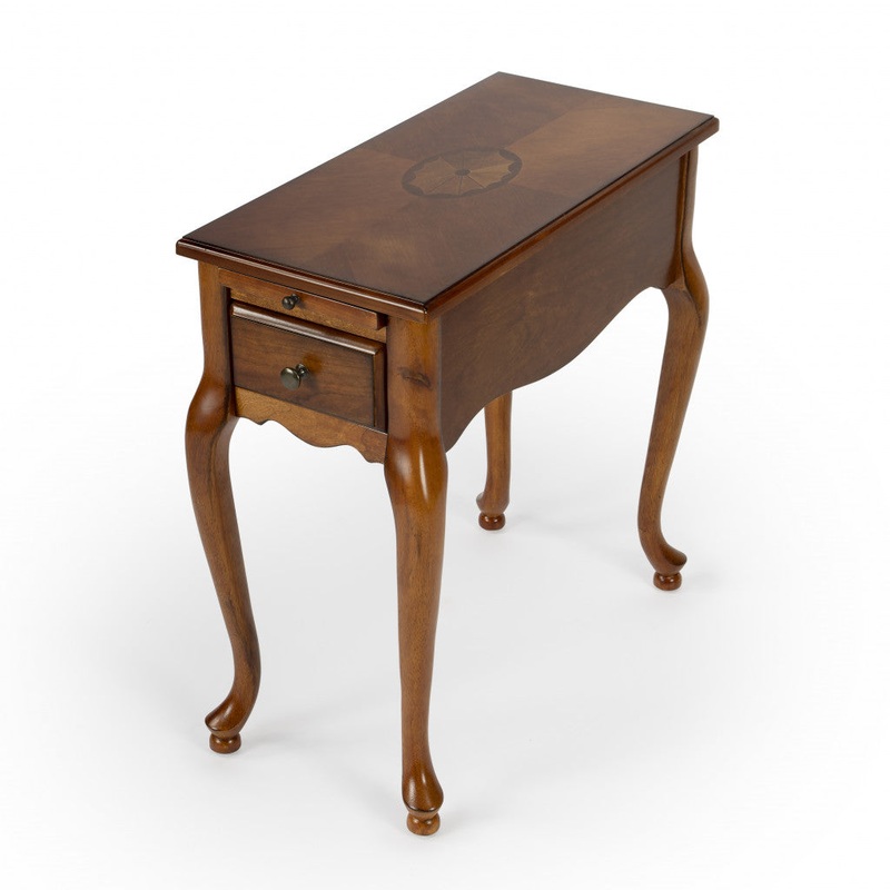25" Brown Solid And Manufactured Wood Rectangular End Table With Drawer By Homeroots