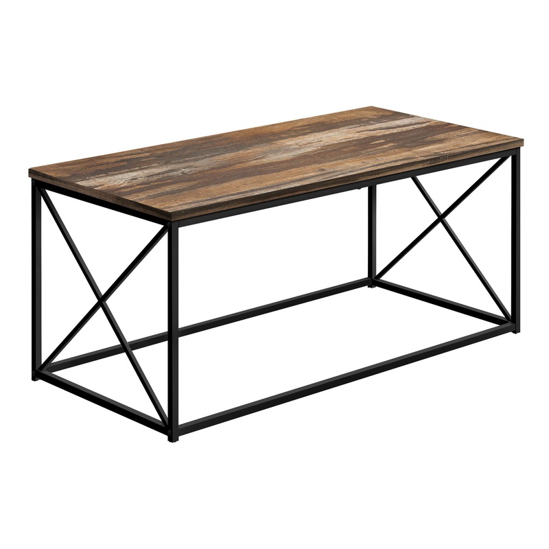 41" Brown Rectangular Coffee Table By Homeroots