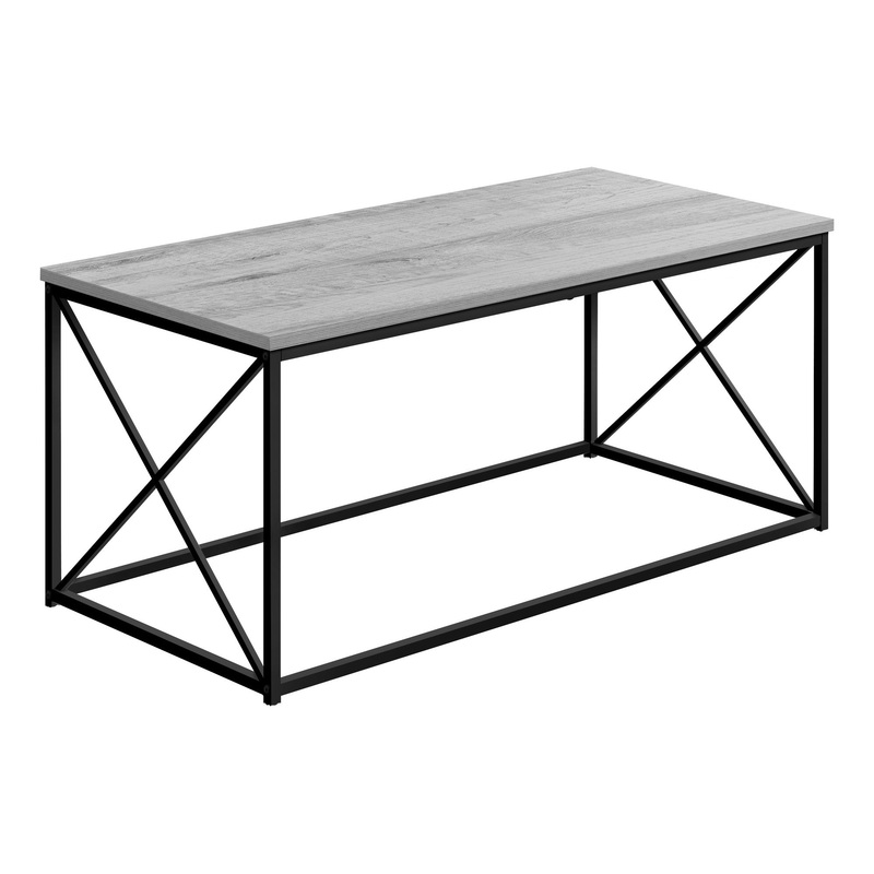 41" Grey Rectangular Coffee Table By Homeroots