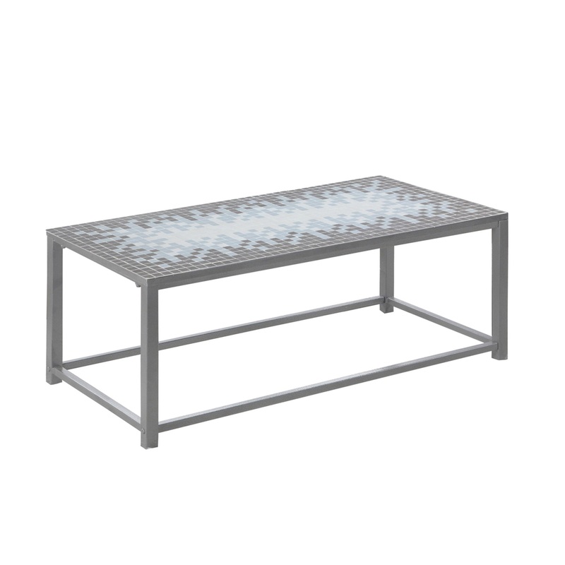 42" Grey Rectangular Coffee Table By Homeroots