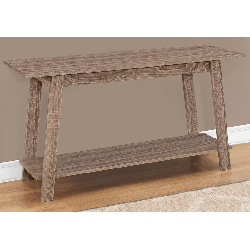15.75" X 42" X 22.5" Dark Taupe Particle Board Laminate TV Stand By Homeroots