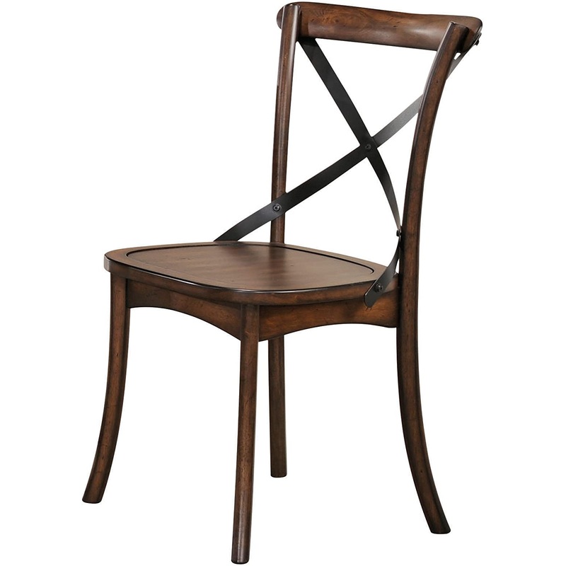18" X 21" X 35" Dark Oak  Black Wood Side Chair Set2 By Homeroots