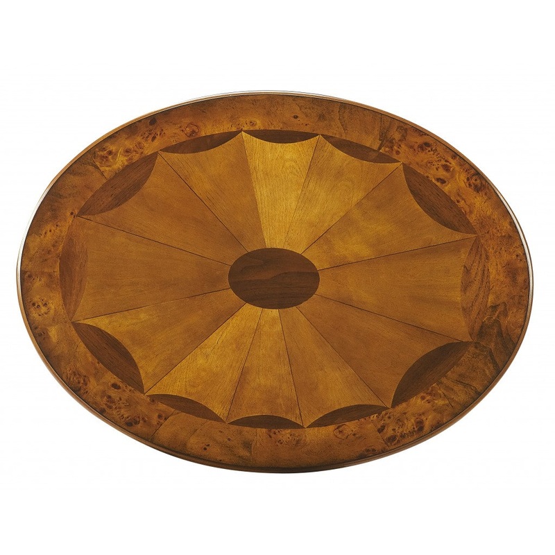 Olive Ash Burl Oval Accent Table By Homeroots