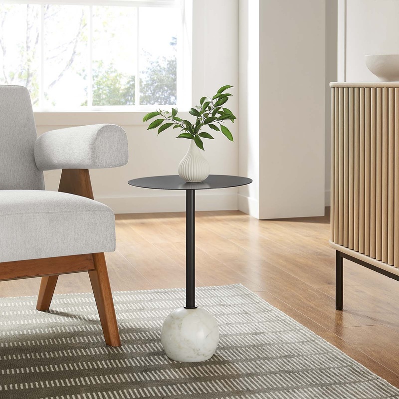 Aliza Round Acacia Wood Side Table By Modway - EEI-6606
