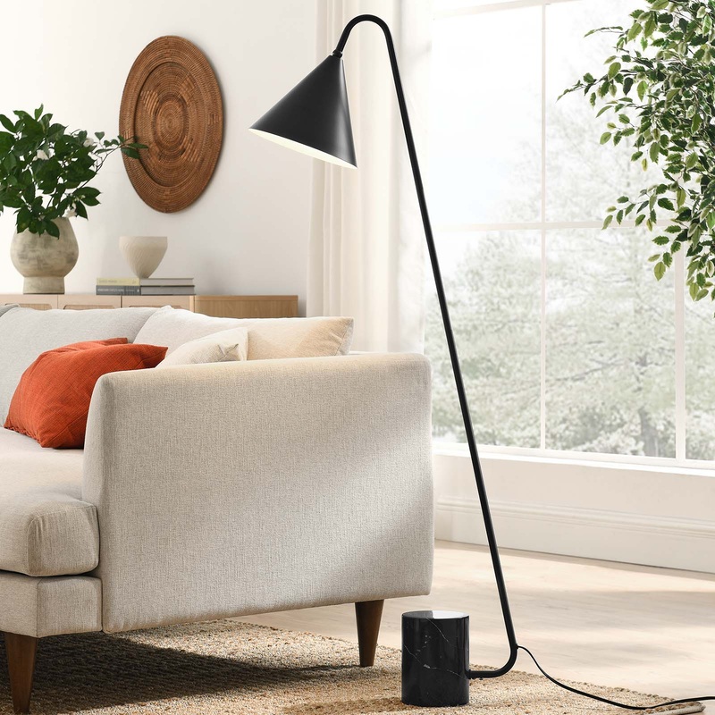 Ayla Marble Base Floor Lamp By Modway - EEI-6531