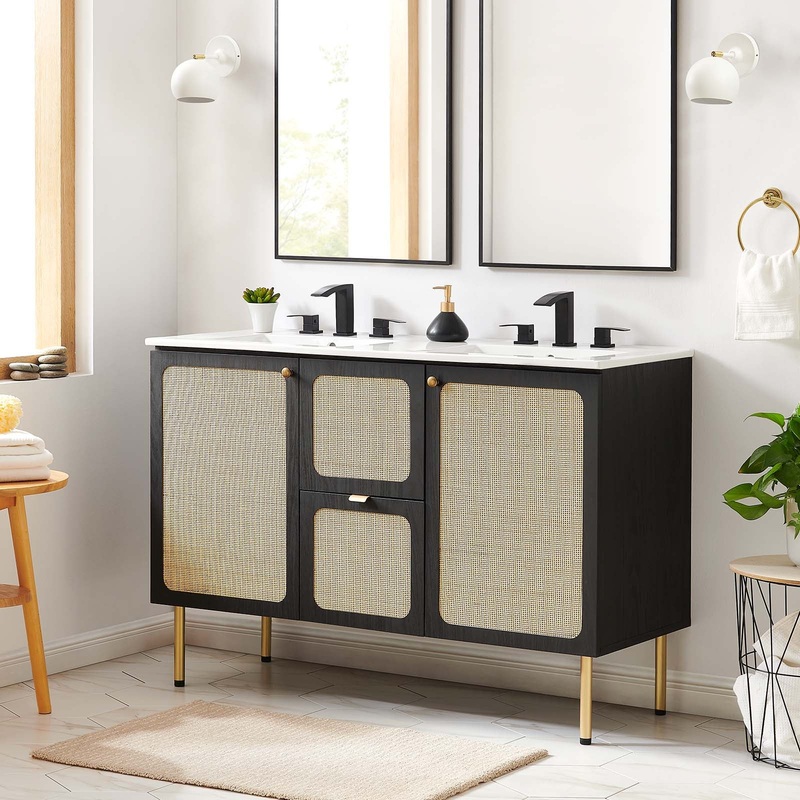 Chaucer 48" Double Sink Bathroom Vanity By Modway - EEI-6701