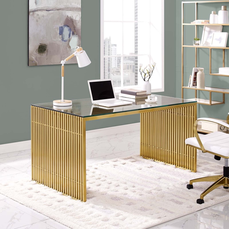 Gridiron Stainless Steel Dining Table By Modway - EEI-3038