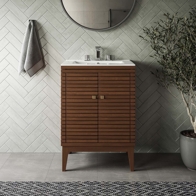 Ledger 24" Wood Bathroom Vanity Cabinet (Sink Basin Not Included) By Modway - EEI-5088
