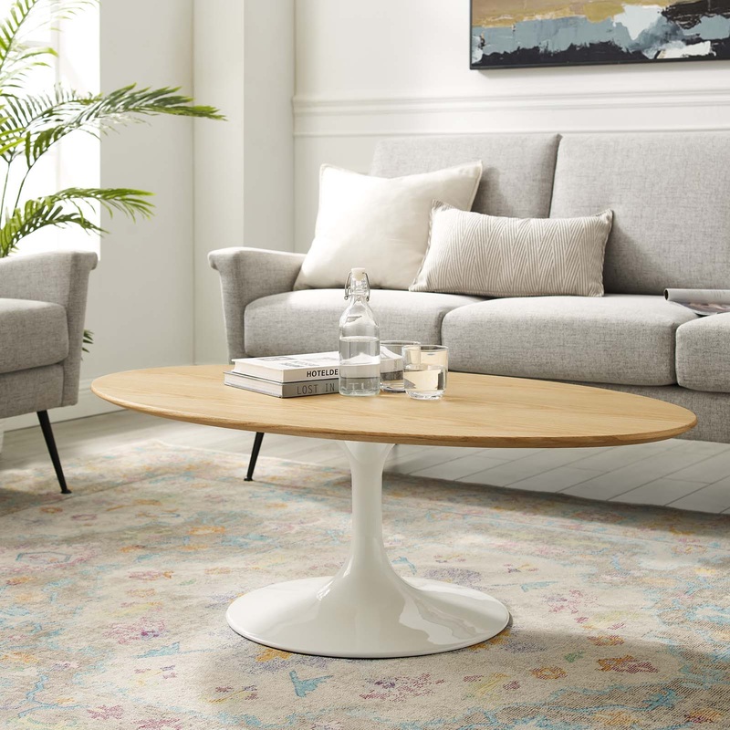 Lippa 48" Oval Coffee Table By Modway - EEI-5190
