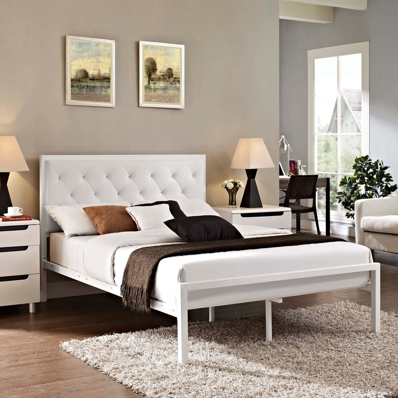 Mia Full Vinyl Bed By Modway - MOD-5181