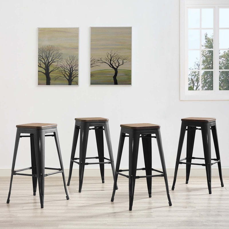 Promenade Bar Stool Set of 4 By Modway - EEI-3957