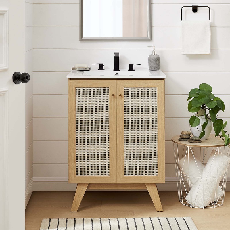 Soma 24 Bathroom Vanity Cabinet (Sink Basin Not Included) By Modway - EEI-6586
