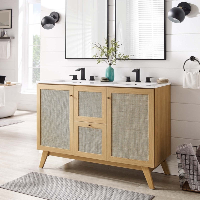 Soma 48 Double Sink Bathroom Vanity By Modway - EEI-6721
