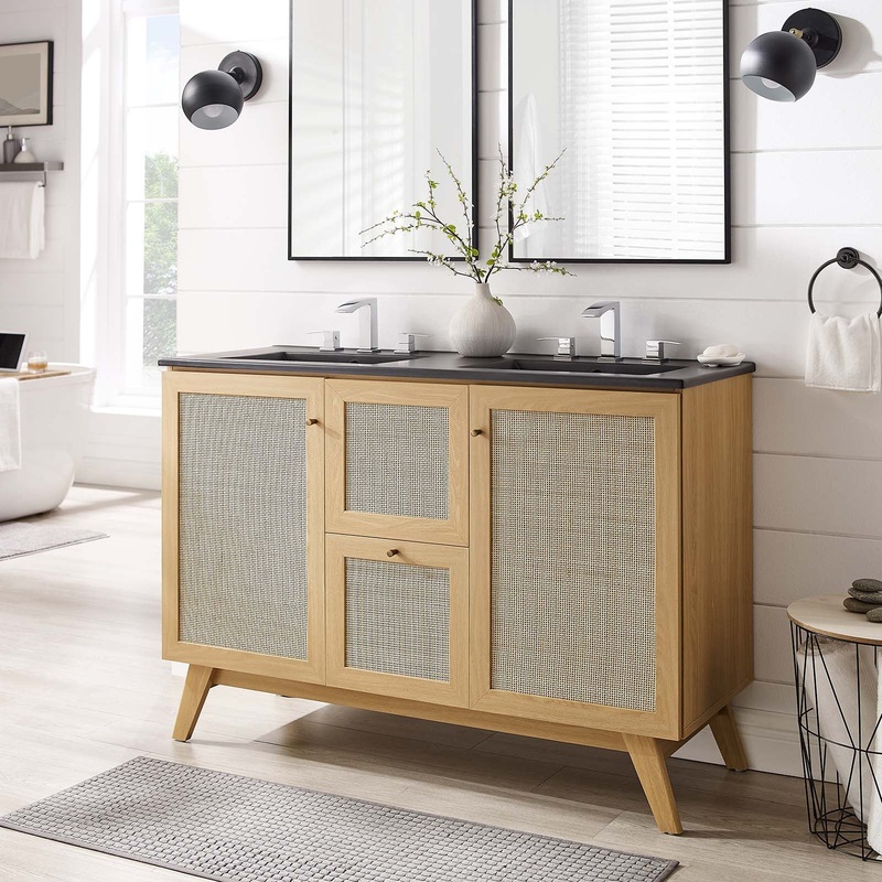 Soma 48 Double Sink Bathroom Vanity By Modway - EEI-6722