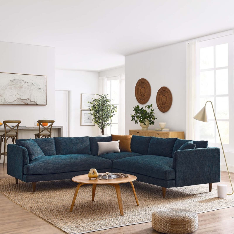 Zoya Down Filled Overstuffed 3 Piece Sectional Sofa By Modway - EEI-6613