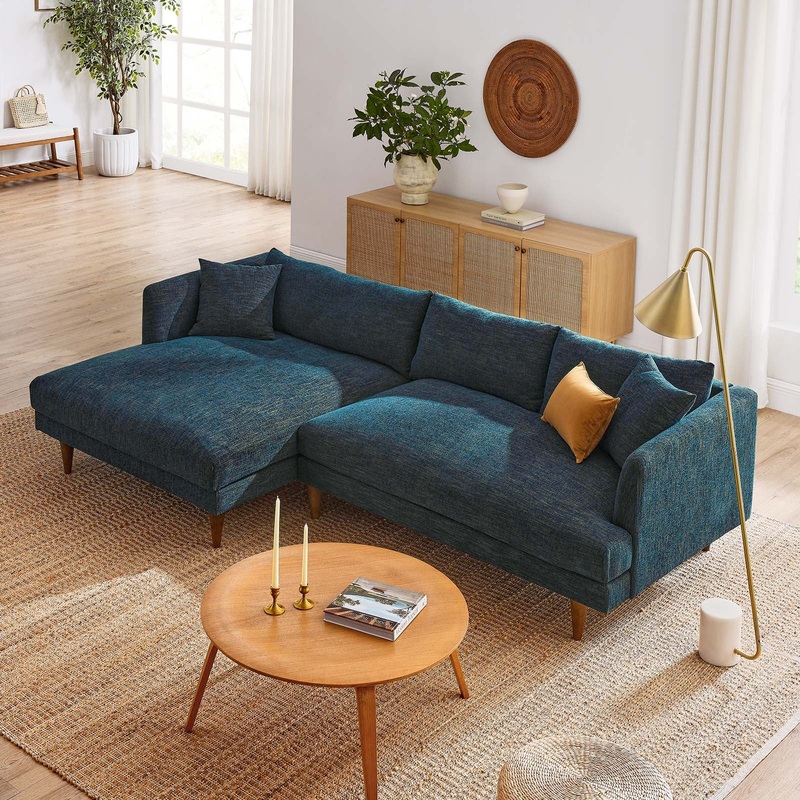 Zoya Left-Facing Down Filled Overstuffed Sectional Sofa By Modway - EEI-6611