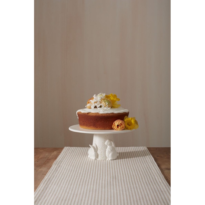 Cottontail Cake Plate 11.75" x  5.25" By Accent Decor