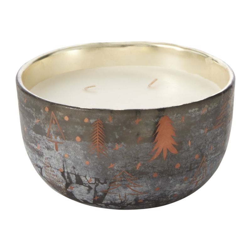 December Candle 7" x  4" By Accent Decor