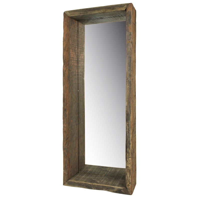 Ingram Mirror, ReclaiMedium Wood - Short By HomArt