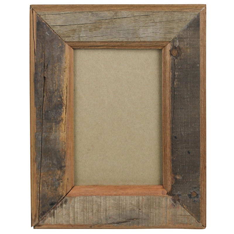 Ingram Photo Frame, ReclaiMedium Wood - 5x6 Set Of 2 By HomArt