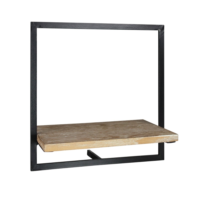 Jonas Shelf, Wood & Iron - Small Set Of 4 By HomArt