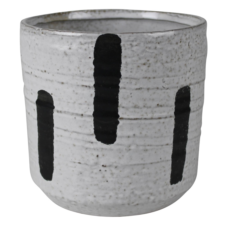 Kai Ceramic Cachepot - Large Set Of 2 By HomArt