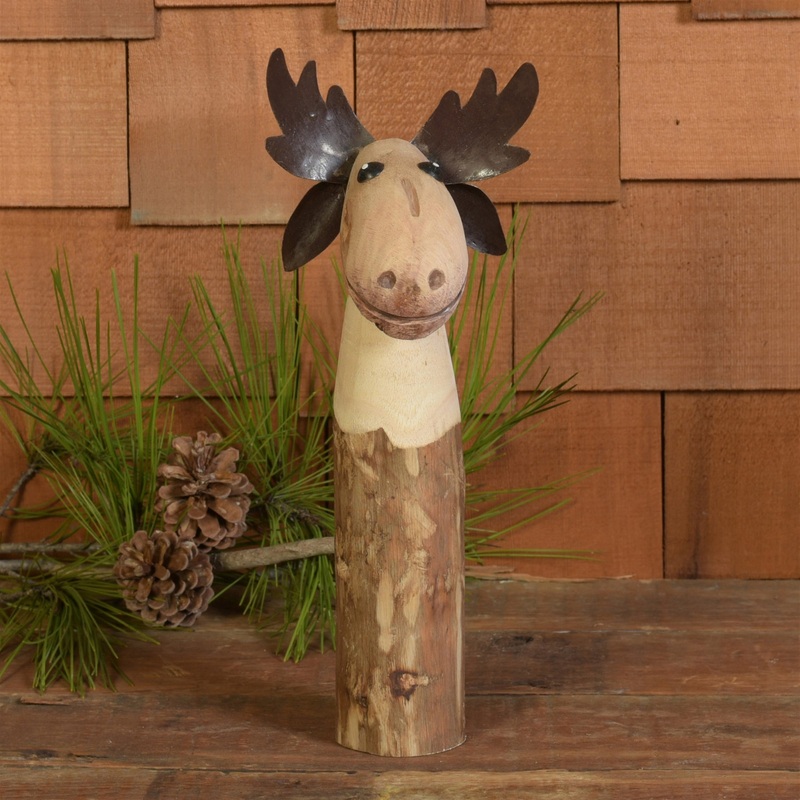 Moose, Wood & Metal - Small Set Of 2 By HomArt