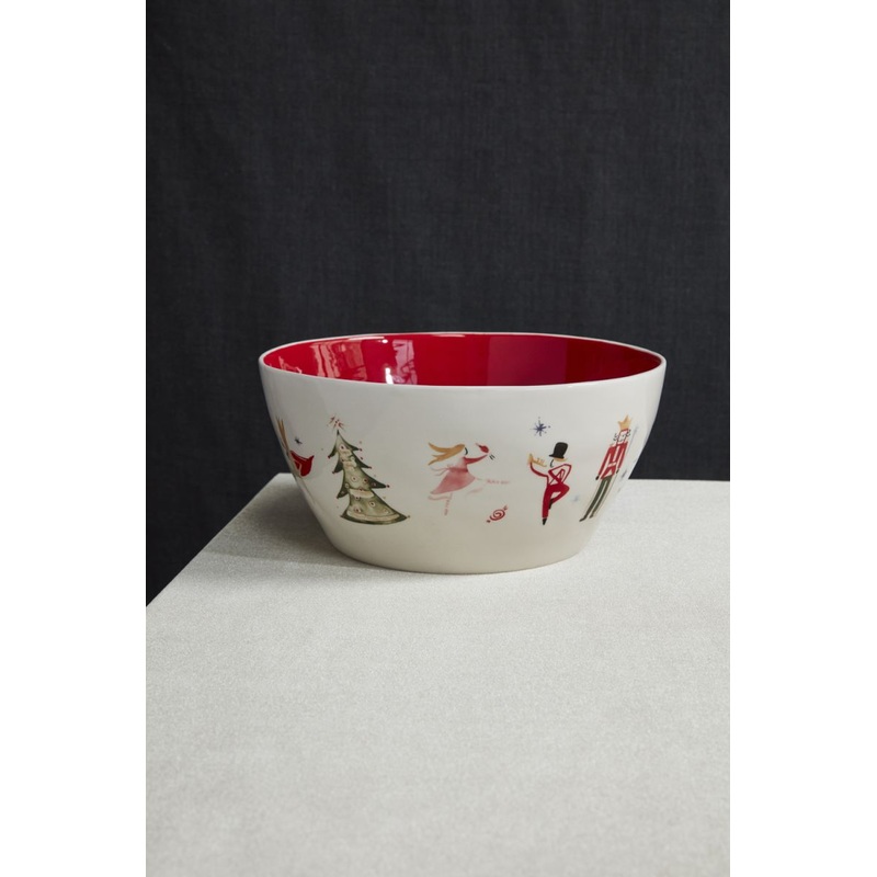 Nutcracker Ballet Bowl 10" x  4.75" By Accent Decor