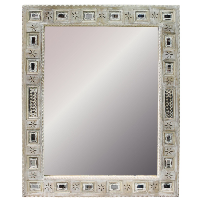 Oracle Mirror, Carved Wood By HomArt