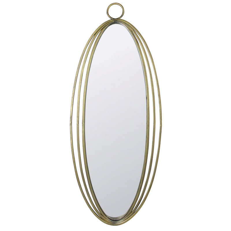 Orella Mirror, Brass - Oval By HomArt
