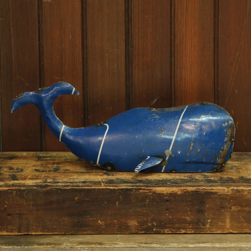 ReclaiMedium Metal Whale Set Of 2 By HomArt