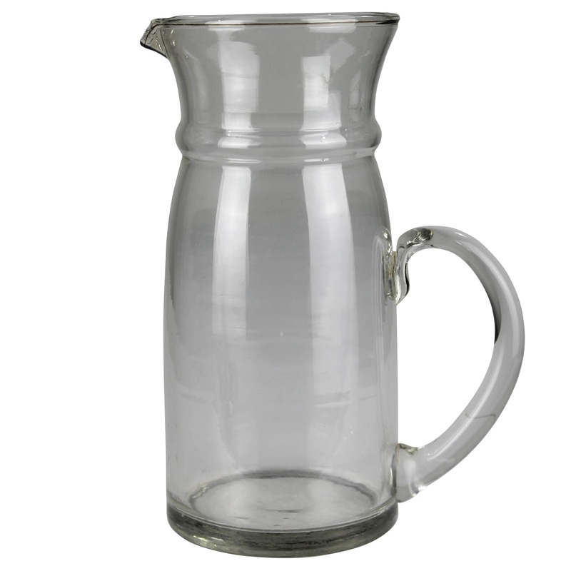 Reed Pitcher with Handle, Glass Set Of 2 By HomArt