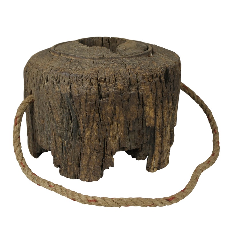 Wood Axel Door Stop By HomArt