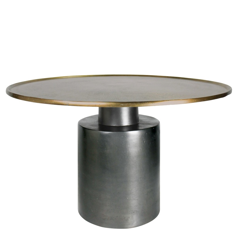 Argent Coffee Table, Brass & Lead By HomArt