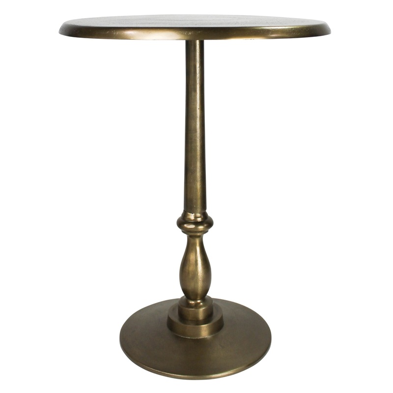 Benton Side Table, Brass By HomArt
