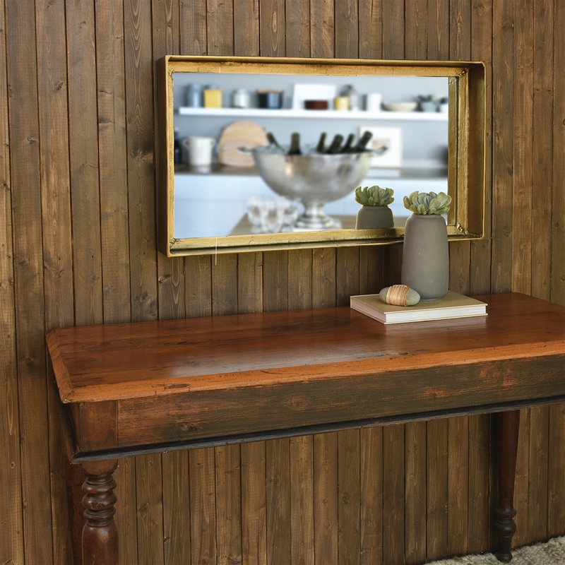 Buren Mirror, Brass - Brass By HomArt