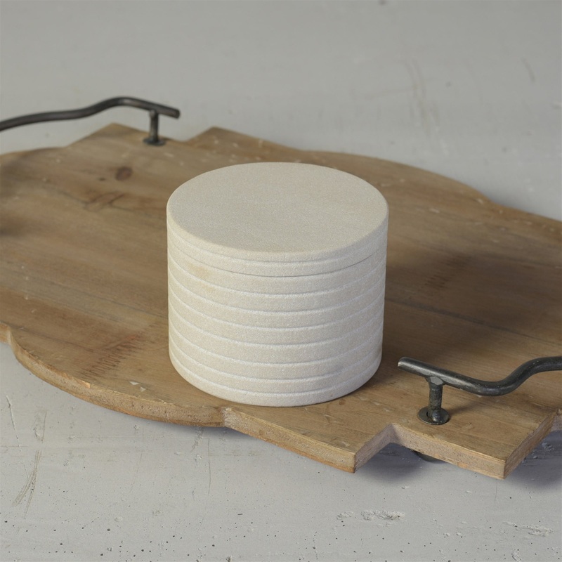 Cabo Canister, Sandstone Set Of 2 By HomArt