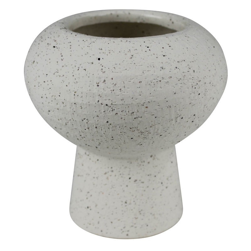 Cruz Vase - Small, White Set Of 2 By HomArt