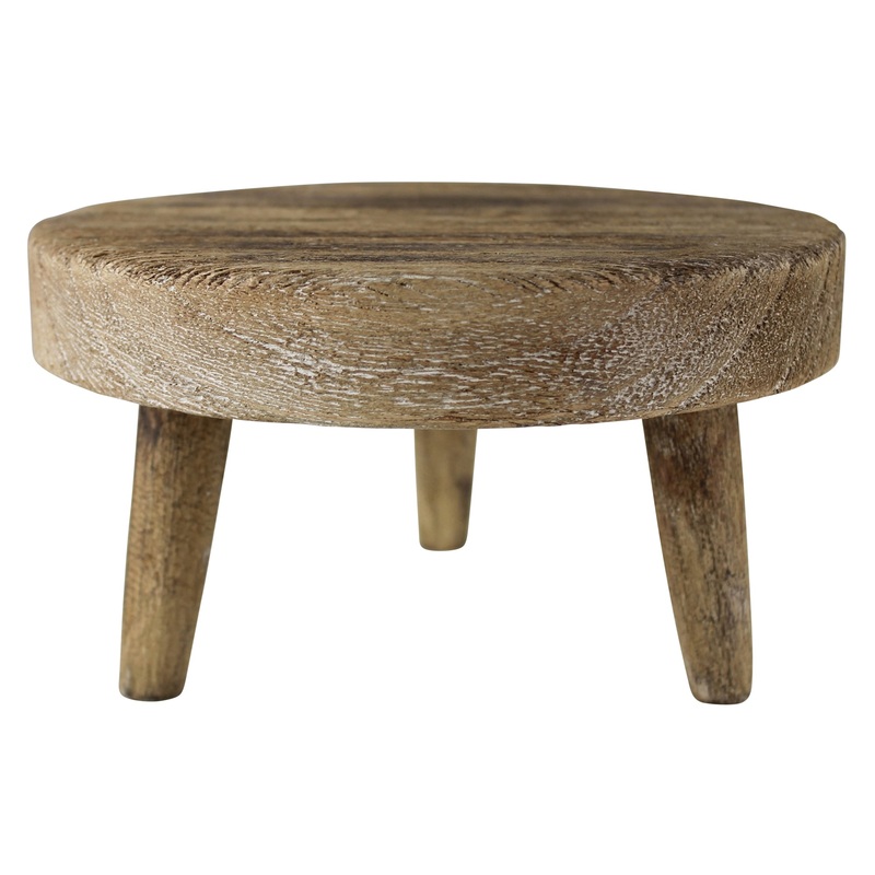 Dakota Footed Riser, Wood - 8 Set Of 2 By HomArt
