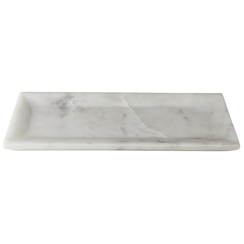 Essex Rectangle Plate, Marble - Small Set Of 2 By HomArt