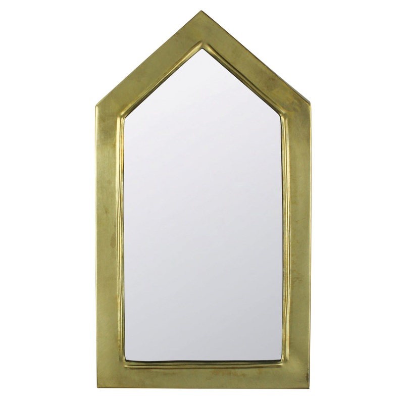 Gable Mirror, Brass Set Of 2 By HomArt