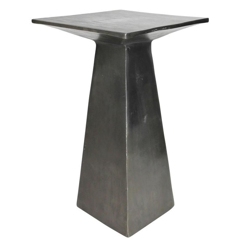 Gaven Side Table, Lead By HomArt